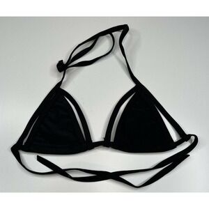 NEW Raveland Black Cage Bikini Top One Size Women’s Triangle